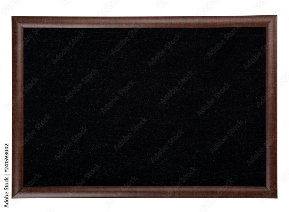 Chalkboard in the frame isolated on white background Chalkboard in the frame isolated on white background