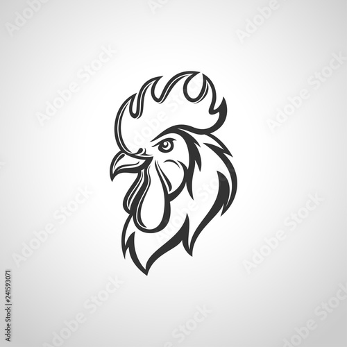 Rooster head Vector Image