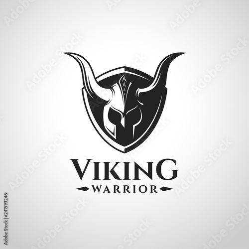 Viking Warrior Logo Vector and symbol