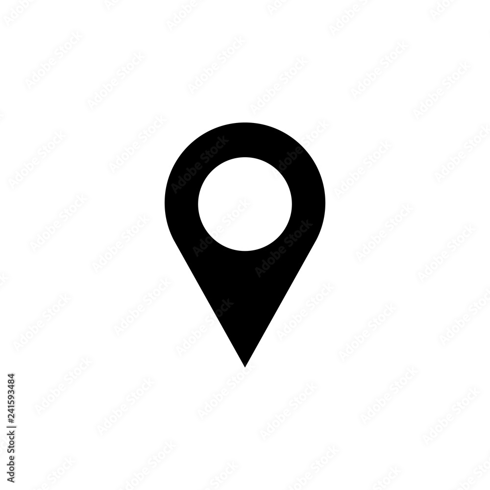 Pin icon vector. Location icon. Map pointer icon Pin icon vector. Location icon. Map pointer icon