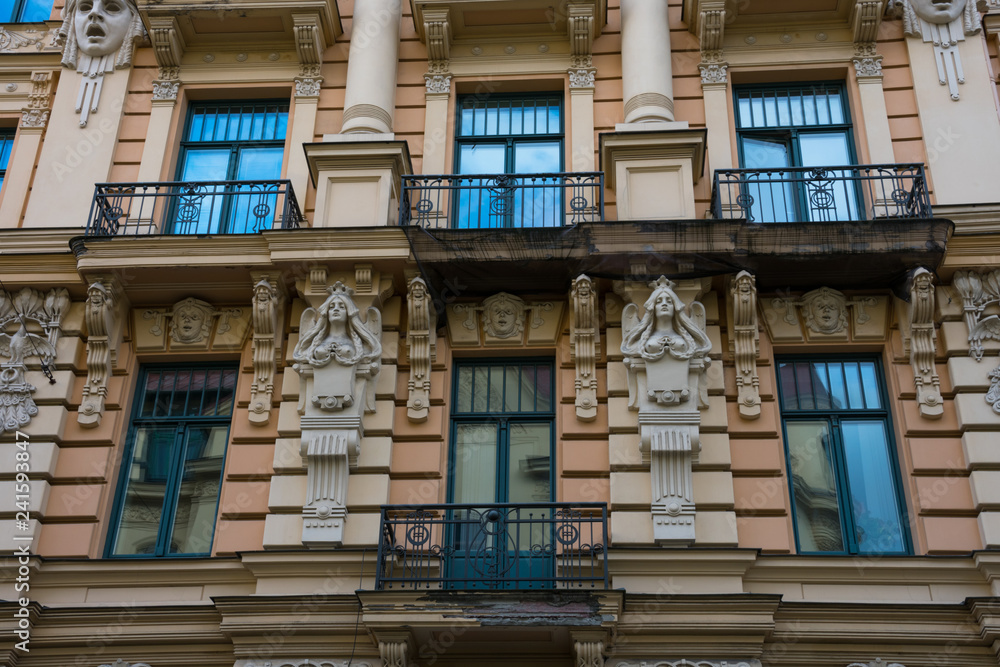 Art Nouveau District (Jugendstil) in Riga, Latvia