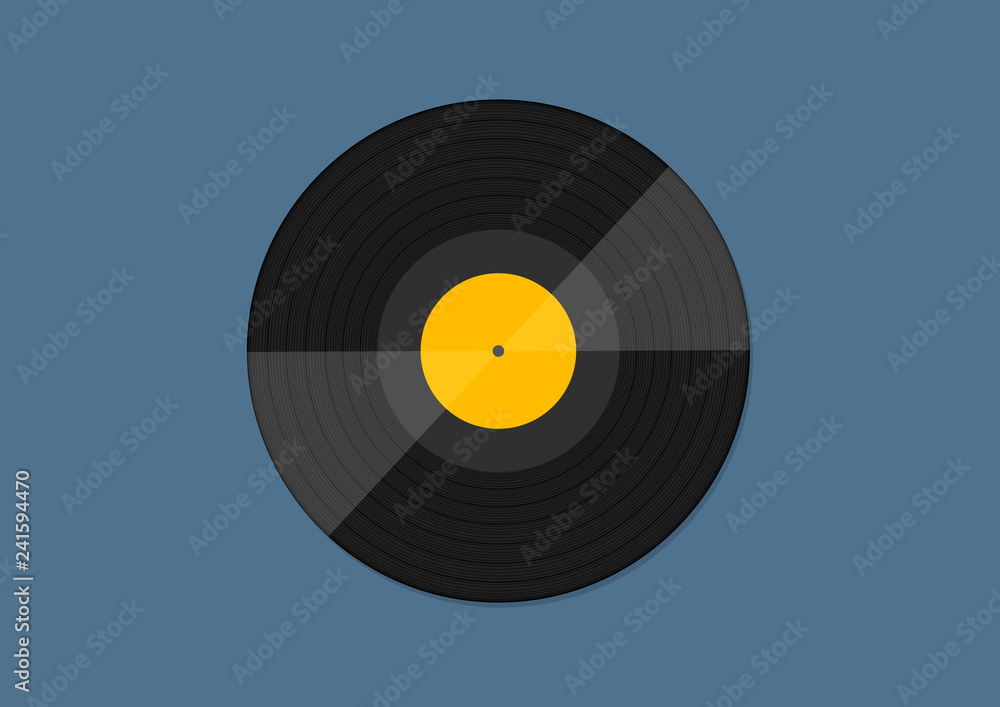 Vinyl Vector Music Icon Illustration Vinyl Vector Music Icon Illustration