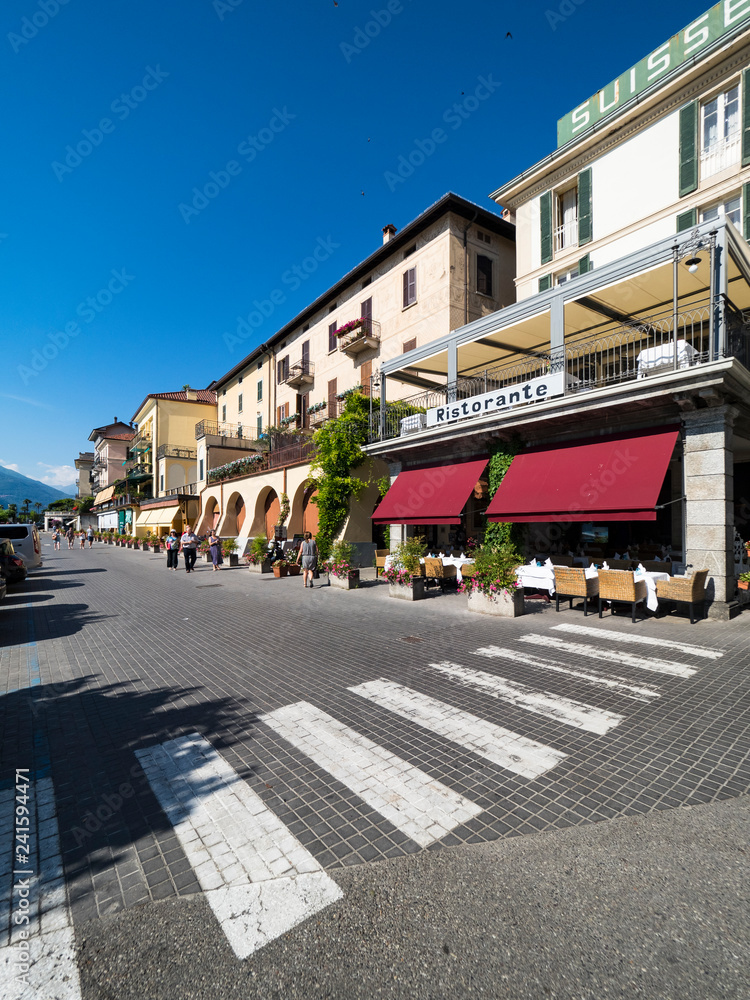 View of the old town of Bellaggo, Lake Como, Lombardy, Italy