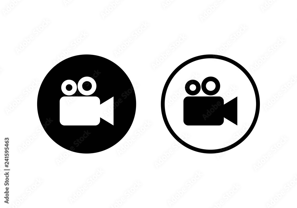 Video camera icon vector. Video Camera. Camera Icons. Movie Sign. Cinema
