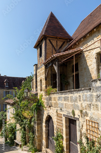  Historic houses along Montagne street in  Sarlat la Caneda in Dordogne Department  Aquitaine  France