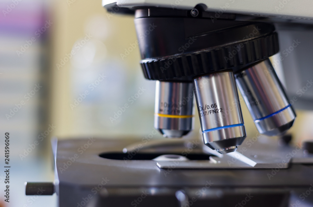 Microscope in the laboratory
