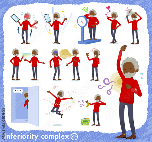 flat type high neck old man black_complex