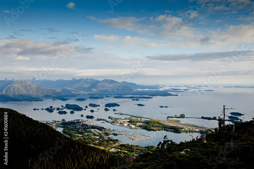 Lookout Over City and Ocean photo