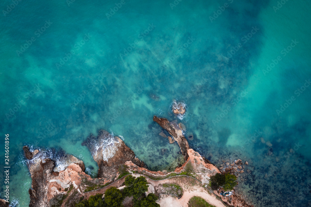 Aerial photographs of the coast