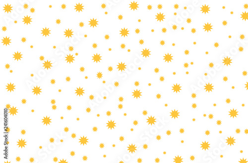  Simple graphic design.Dotted drawn yellow background with little decorative elements. 