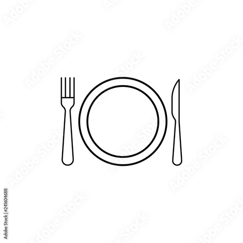 Start, table etiquette icon. Can be used for web, logo, mobile app, UI, UX
