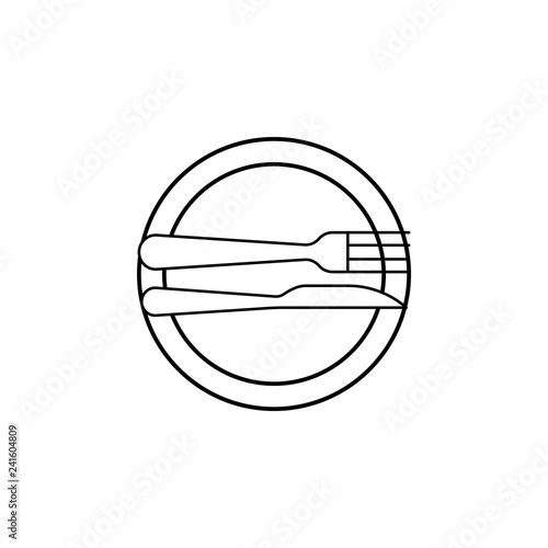 Excellent, table etiquette icon. Can be used for web, logo, mobile app, UI, UX