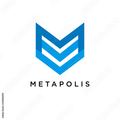 M Logo concept. Creative Minimal design template. Symbol for Corporate Business Identity. Creative Vector element