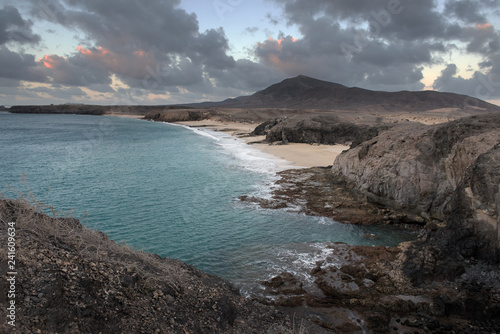coastal and marine Landscape of Lanzarote. Canary Island. Spain