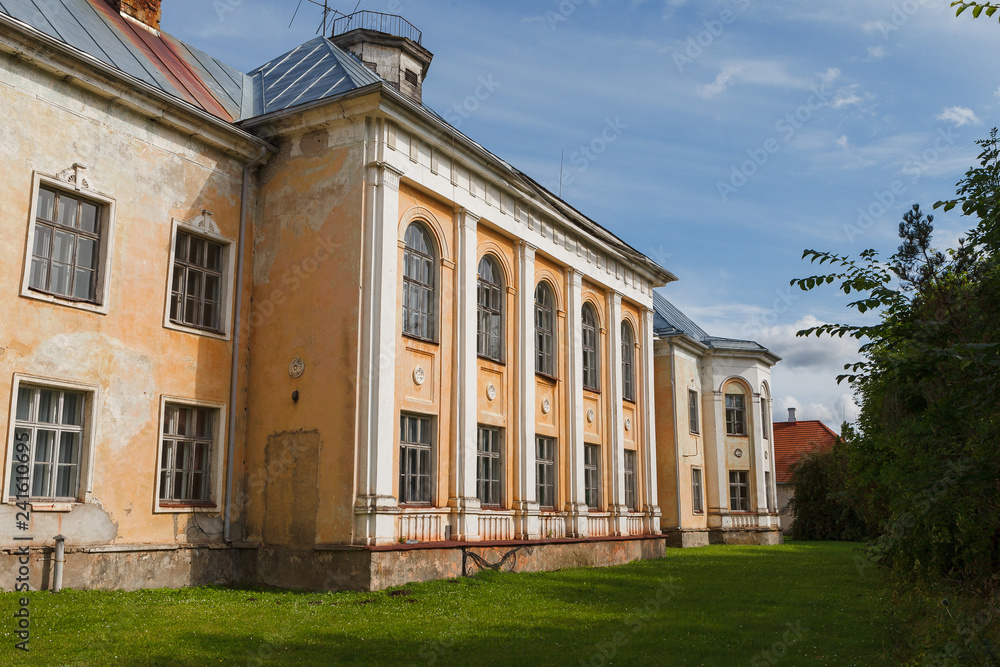 Porkuni manor, abandoned old heritage of Estonia.