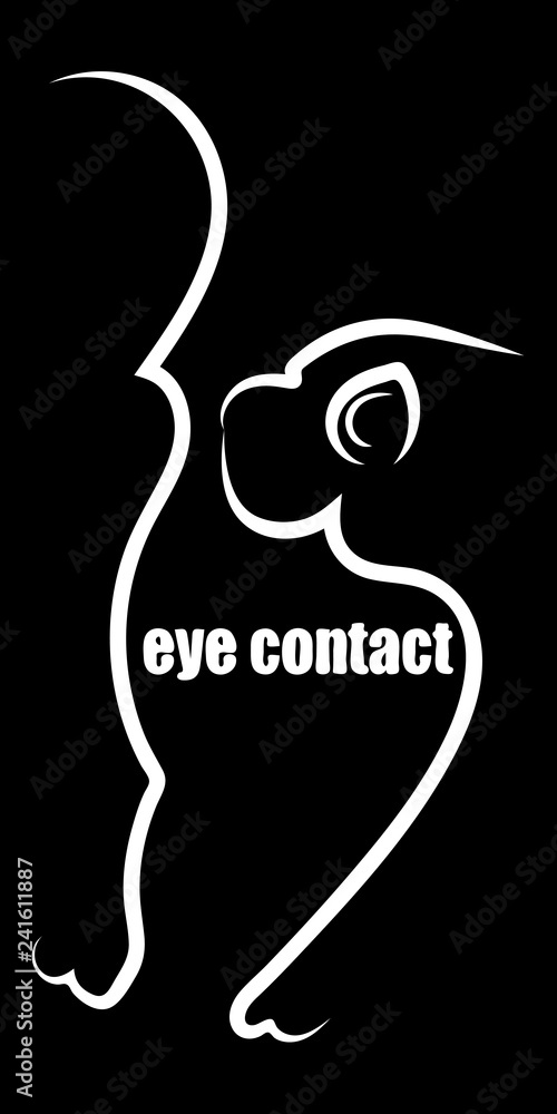 Two dogs silhouette monochrome logo. Vector design Two dogs silhouette monochrome logo. Vector design