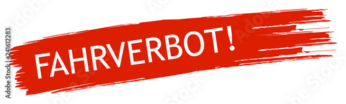 Schild Fahrverbot isoliert