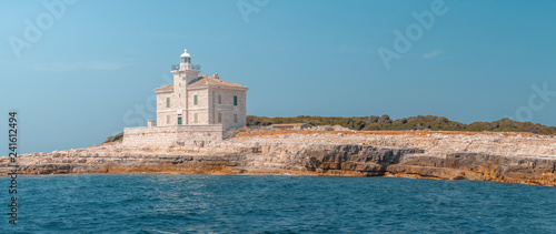 Fototapeta Naklejka Na Ścianę i Meble -  lighthouse in national park of brijuni nearby pula, croatia