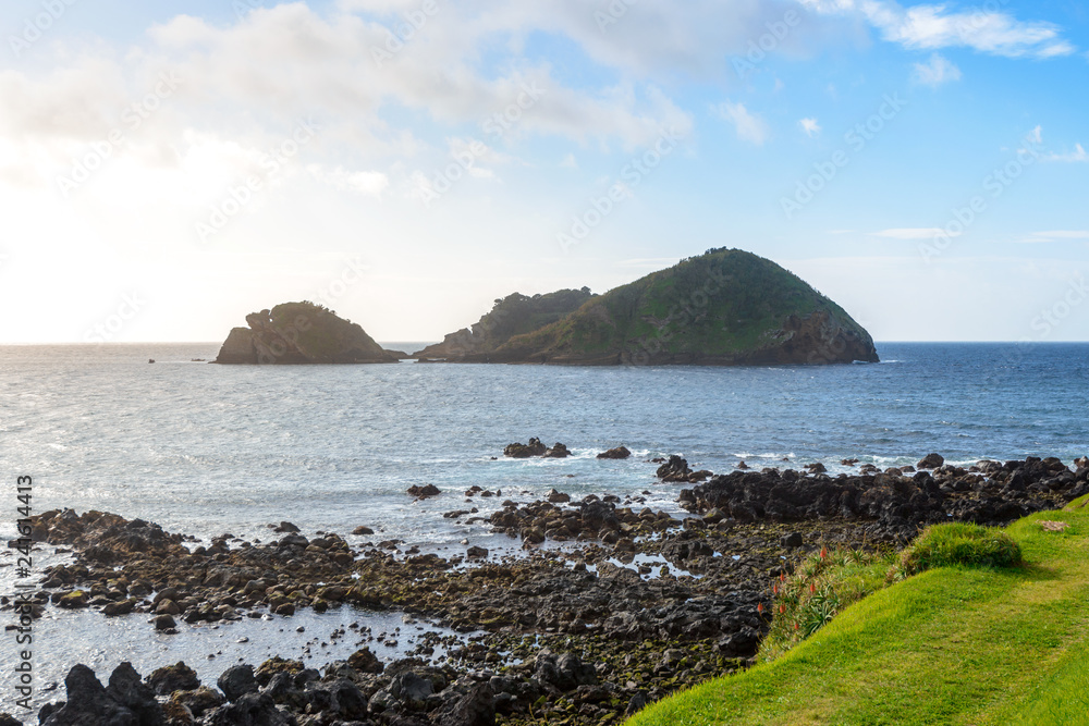 Beautiful View over Vila Franca do Campo Island, Azores