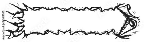 torn paper decoration design element #isolated #vector