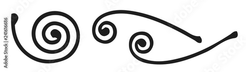 Vintage calligraphic decoration design elements #isolated #vector