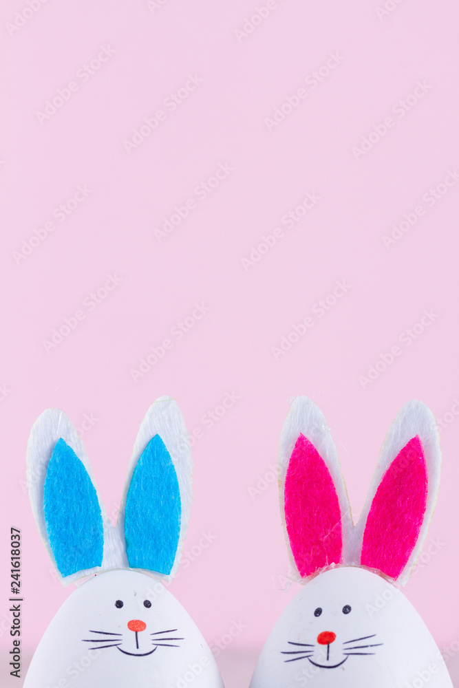 Obraz premium Easter scene with colored eggs