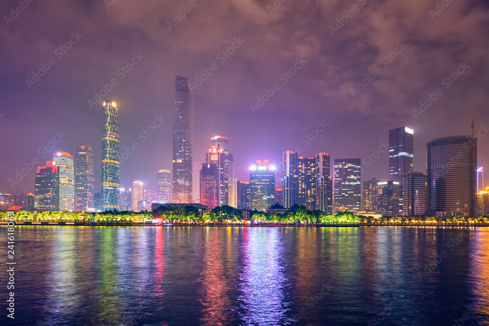 Obraz premium Guangzhou skyline. Guangzhou, China
