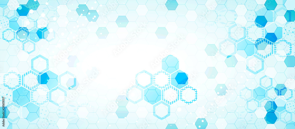 Abstract hexagon background for design works.