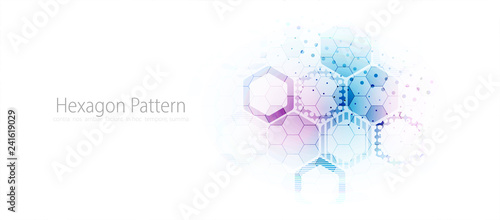 Abstract hexagon background for design works.