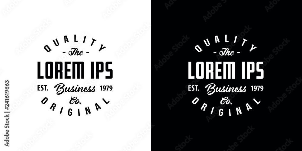 Obraz premium T-shirt logo design template. Vector illustration.