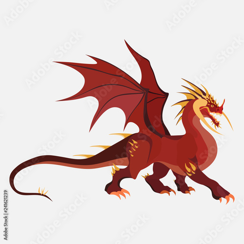 dragon cartoon  zodiac symbol  company logo