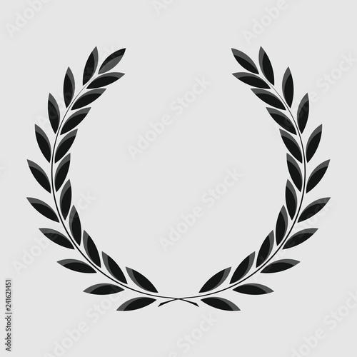 icon laurel wreath, spotrs design - vector