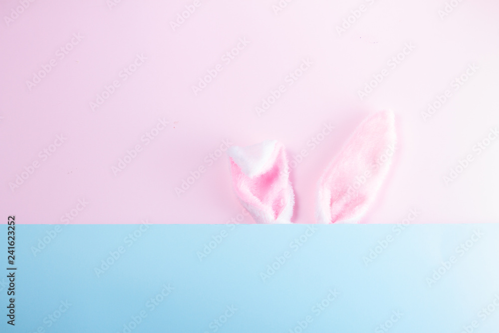 Easter scene with rabbit ears Easter scene with rabbit ears
