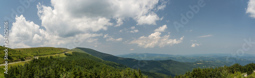 Mountain range landscape view, panorama