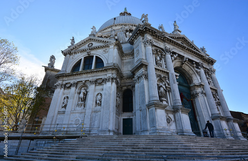 the beautiful cathedral of Santa Maria della Salute on the Venice Lagoon