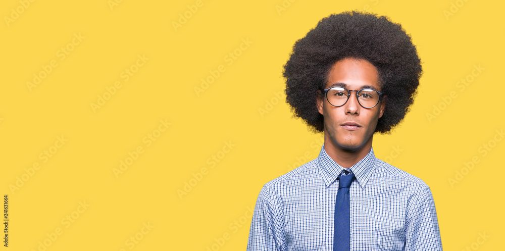 Young african american business man with afro hair wearing glasses Hands together and fingers crossed smiling relaxed and cheerful. Success and optimistic Young african american business man with afro hair wearing glasses Hands together and fingers crossed smiling relaxed and cheerful. Success and optimistic