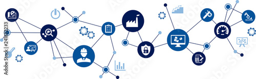 commissioning concept: performance testing before startup, project commissioning engineering, testing operability / quality / safety – vector illustration