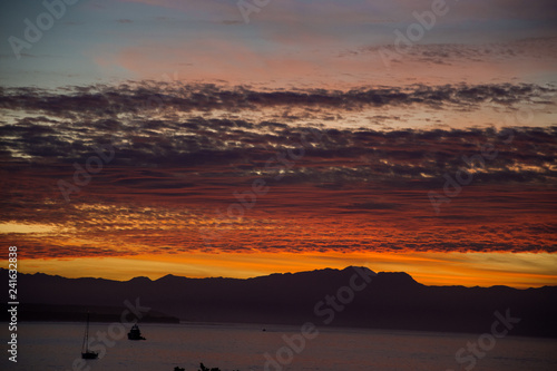 Sunrise views over Bucerias Bay near Puerta Vallarta at Punta de Mita, Mexico (Rivieria Nayarit) photo