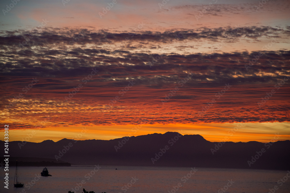 Sunrise views over Bucerias Bay near Puerta Vallarta at Punta de Mita, Mexico (Rivieria Nayarit)