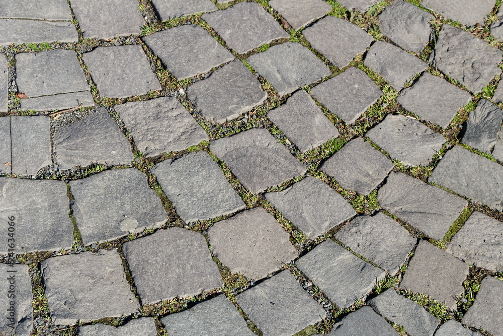 Seamless texture of old square stone pavement. Seamless texture of old square stone pavement.
