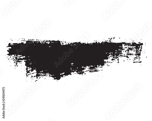 Brush strokes Set hand drawn grunge texture vector illustration isolated on white background
