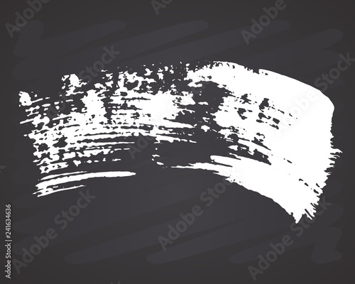 Brush strokes Set hand drawn grunge texture vector illustration isolated on white background
