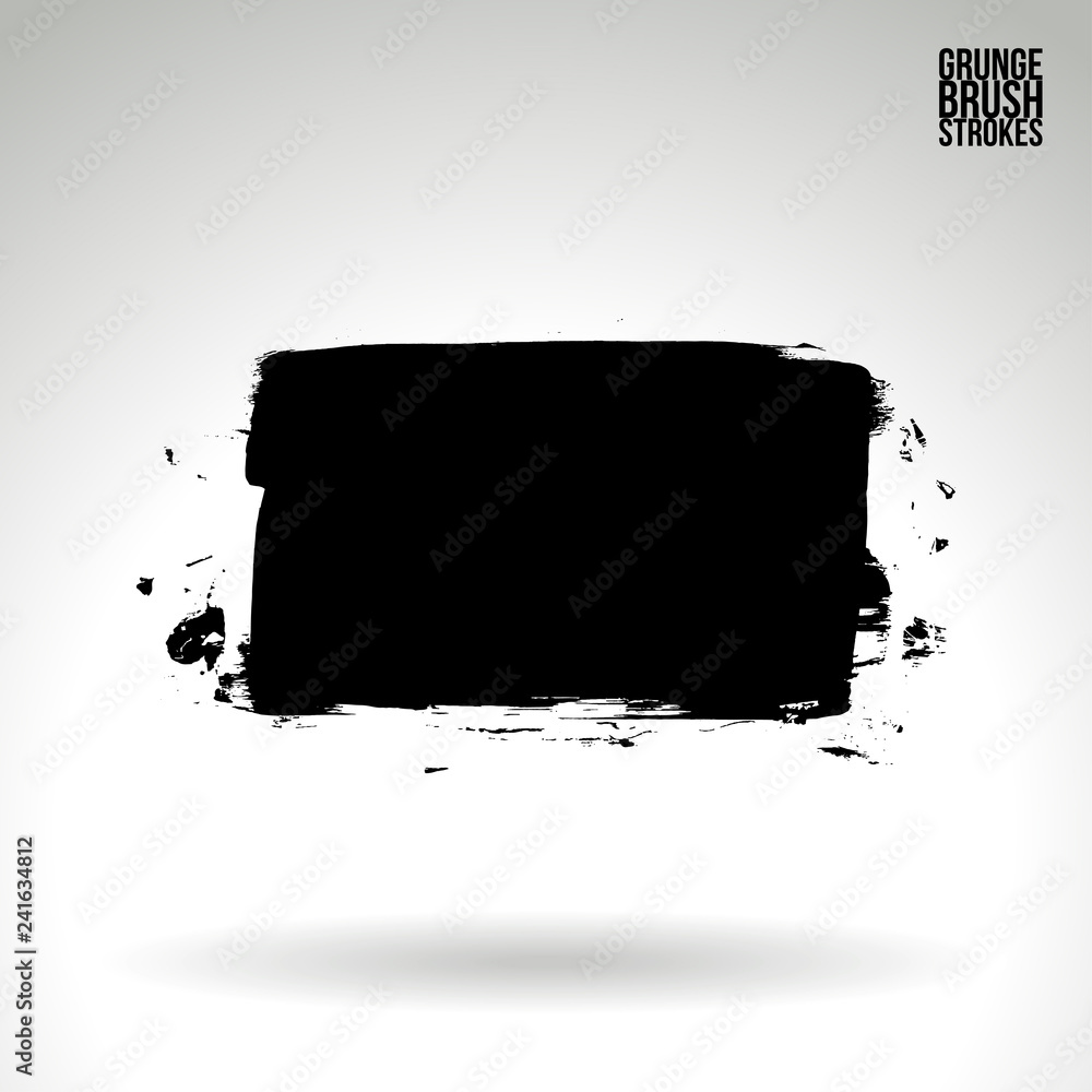 Black brush stroke and texture. Grunge vector abstract hand - painted element. Underline and border design. Black brush stroke and texture. Grunge vector abstract hand - painted element. Underline and border design.