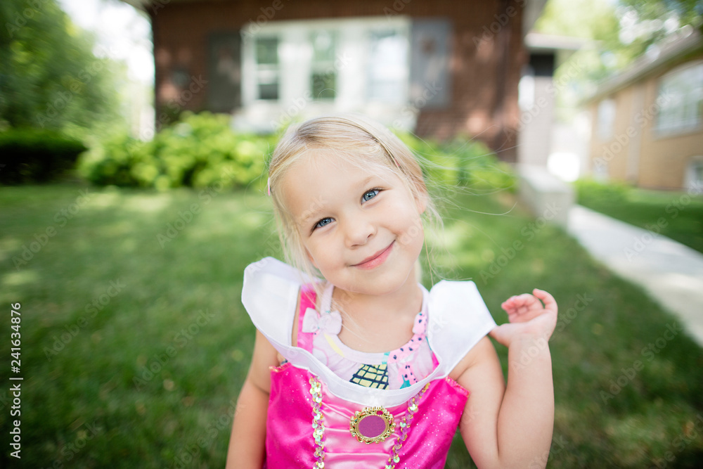 Portrait of girl standing outdoors Portrait of girl standing outdoors