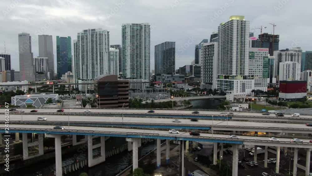 Aerial of architecture, landmarks and sights in Miami, Florida. Aerial of architecture, landmarks and sights in Miami, Florida.