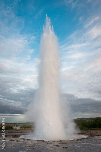Strokkur geysir in the Golden Circle area of Iceland