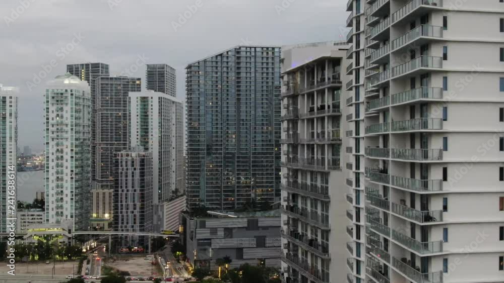 Aerial of architecture, landmarks and sights in Miami, Florida. Aerial of architecture, landmarks and sights in Miami, Florida.
