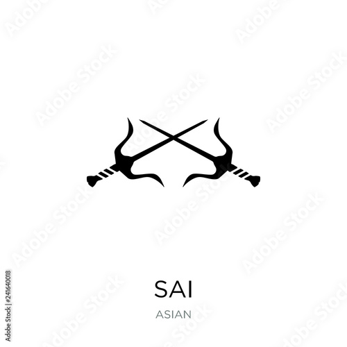 sai icon vector on white background, sai trendy filled icons fro