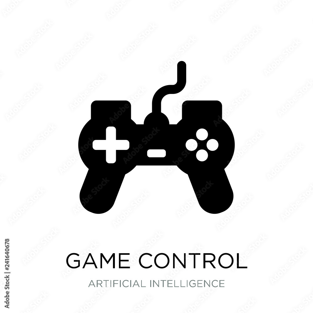 game control icon vector on white background, game control trend game control icon vector on white background, game control trend