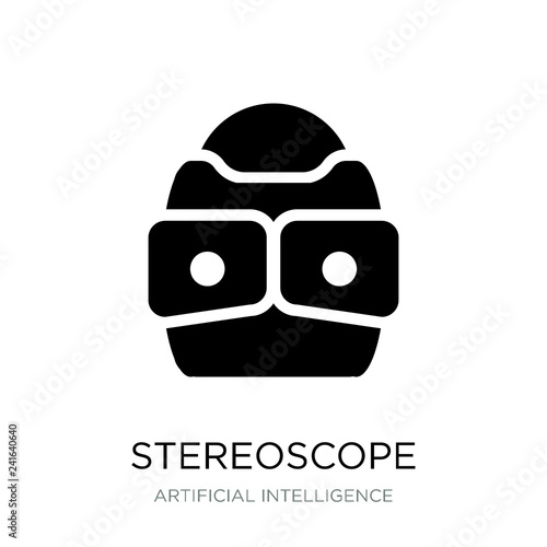 stereoscope icon vector on white background, stereoscope trendy